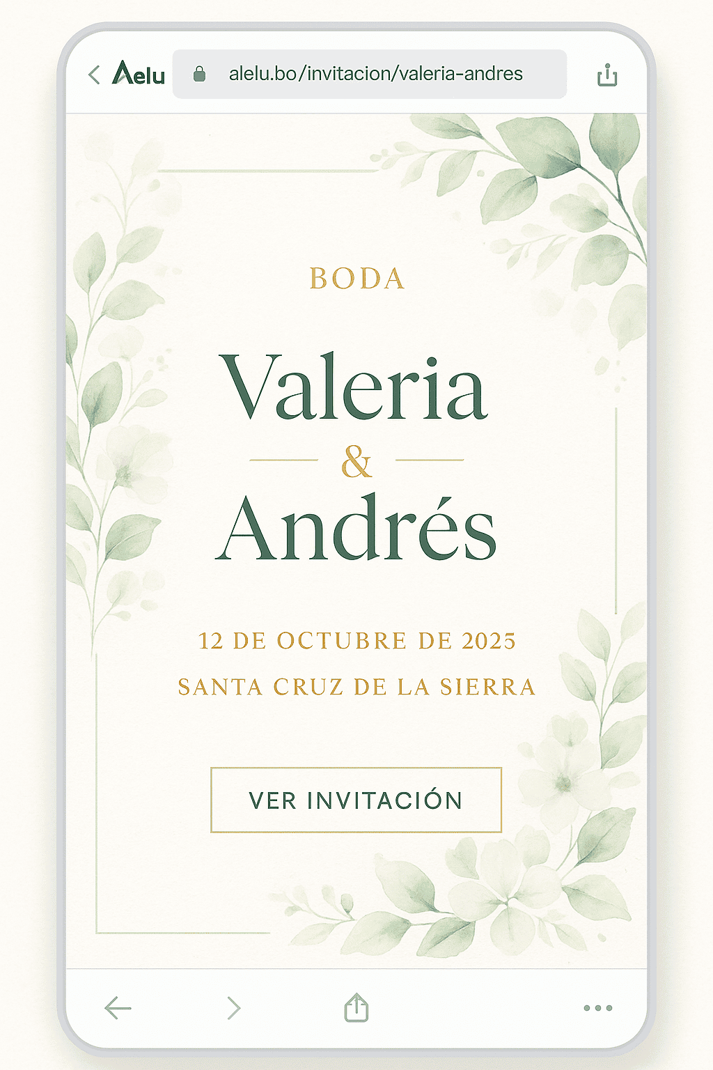 Invitaciones de Boda